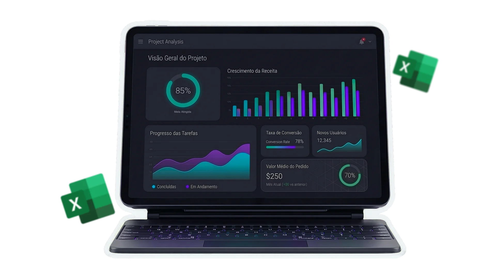 Gráficos do Excel em um clique